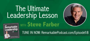 What makes an exceptional leader so great, and how can we become better leaders for those we lead? In today's episode of The Remarkable Leadership Podcast, best-selling author and founder of The Extreme Leadership Institute, Steve Farber, joins us to examine what true leadership means, as well as what we as leaders should strive to do to make both ourselves and those we lead become better in the long run.