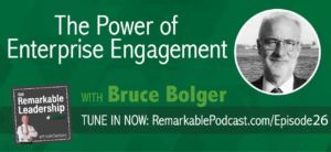 Want better business results and success? Then today's episode is one you won't want to miss! Join Bruce Bolger, "Mr. Engagement," and Managing Director of EEA,the Enterprise Engagement Alliance, as we discuss what REAL engagement means, and how fostering proactive involvement with others will get you on the fast track to sustainable success!