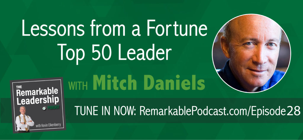 If you're interested in leadership, this is one episode you CANNOT afford to miss! Join Mitch Daniels, president of Purdue University and former governor of Indiana, as he discusses what it takes to be ranked in Fortune Magazine's Top 50 World Leaders. 