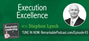 It’s great to have goals and they will most likely fail without execution, according to Stephen Lynch. Stephen is the Head of Strategy and Consulting at RESULTS.com, a business productivity software platform. Stephen and Kevin discuss key elements for successful execution and how to find that “bigness balance”. Stephen also advises on how to create a core value statement, which can help lead to accountability.