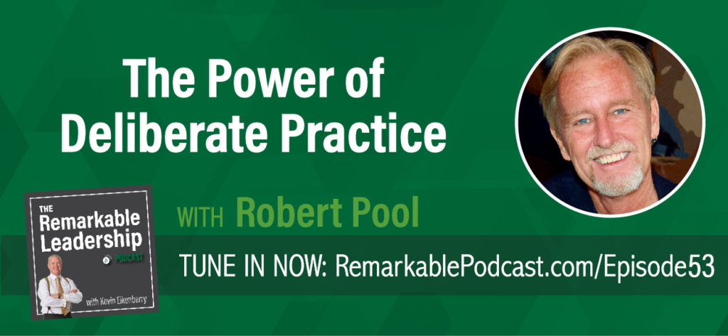 Former mathematics professor turned author, Robert Pool, joins Kevin to discuss what you can do to truly improve a skill set. Whether it’s an instrument, a sport, or how to be a more effective leader to be better requires purposeful practice. The only way to progress is learning about what you are doing wrong and what the “best” are doing right.