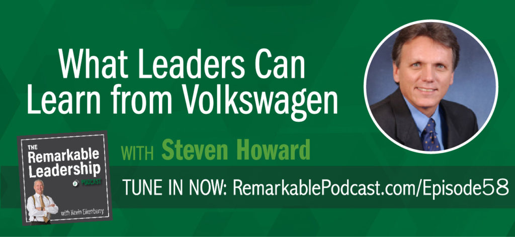 Leadership lessons surround us. Often, these are born out of conflict and/or crisis. Steven Howard, 18-time author, chat with Kevin about his latest book Leadership Lessons from the Volkswagen Saga, a story of deliberate corporate deception that has impacted the automaker’s car brands, leadership structure, etc. They discuss cultures within organizations and consequences around said cultures; intended or not. Further, Steve also speaks to cross-cultural organizations, having lived ½ his life overseas. As leaders, we need to be sure to understand the differences of our counterparts.