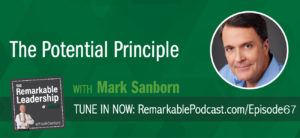 Improvement is not linear. We get better and we hit a plateau. Further, it becomes difficult to find the resources to help us get better. Mark Sanborn, president of Sanborn & Associates, Inc., an idea studio dedicated to developing leaders in business and in life and author joins Kevin to discuss potential and results. His latest book, The Potential Principle, focuses on closing the gap between how good you are now and how good you can be.