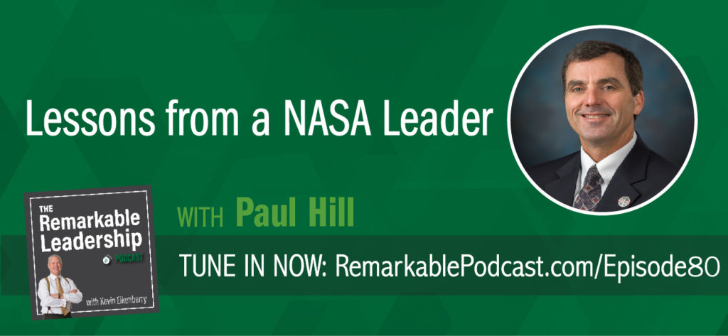 Engineers and space aficionados, as well as leaders, this episode is for you. Paul Hill spent 25 years in NASA’s Mission Control, learning and living the values he now evangelizes. He is the author of Leadership from the Mission Control Room to the Boardroom and joins Kevin to discuss rocket science, learning from the past, and management. He offers an insider’s perspective on the leadership values and culture that have been critical for NASA’s “impossible” wins.