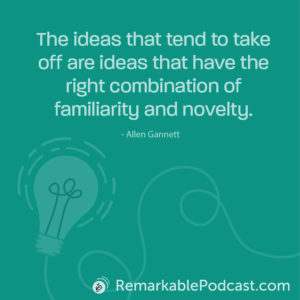The ideas that tend to take off are ideas that have the right combination of familiarity and novelty.