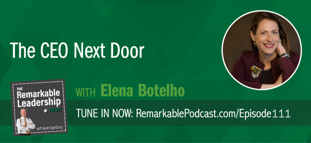 Through research, assessments, interviews, and personal experience Elena Botelho and Kim Powell found that there are 4 behaviors successful CEO’s and leaders exhibit and share their work in a New York Times bestseller entitled The CEO Next Door: The 4 Behaviors That Transform Ordinary People into World-Class Leaders. Elena joins Kevin to discuss the behaviors and some of the myths about organizational leaders. For example, leaders are willing to make a decision and thereby willing to make mistakes. These are secrets of professional success that you can use at any stage of your career.