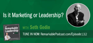 Seth Godin wants to be ahead of the curve. He believes his role is to notice things and share so individuals can change the culture. Seth is a best-selling author, entrepreneur, blogger, and in the Marketing Hall of Fame. He joins Kevin to discuss marketing, leadership, and thoughts from his most recent book This is Marketing. He believes this is all about doing work that matters for people who care. We need the guts to state our goal and the generosity to share it. Regardless of where we are, we can speak up and make change happen.