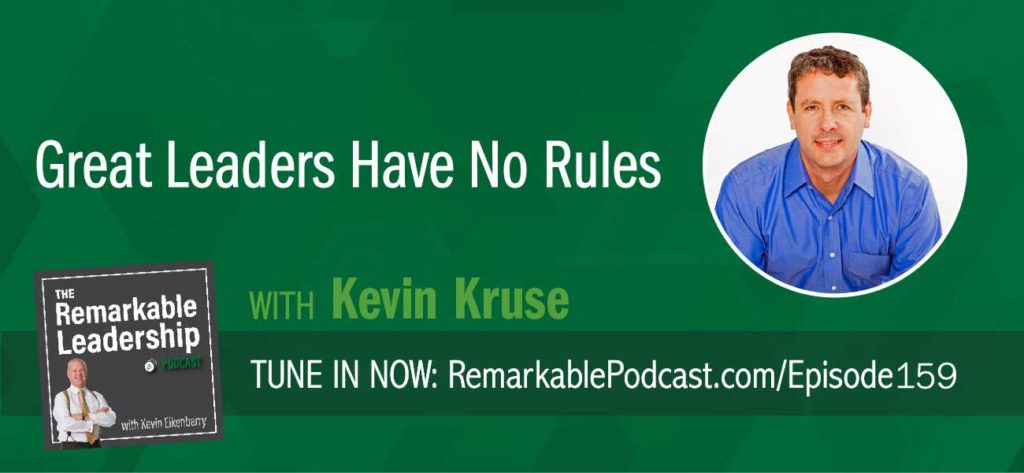 Kevin Kruse really didn’t think much about leadership in his business ventures until he realized his failures were a result of not thinking about leadership. Kevin is the author of Great Leaders Have No Rules: Contrarian Leadership Principles to Transform Your Team and Business and serves as Founder & CEO of LEADx, an online learning platform that provides free leadership development. He sits down with Kevin to discuss some of the leadership lessons we’ve been taught and how they work against us. Kevin looks at rules, feedback and transparency and how they work in relationships and building your best team.