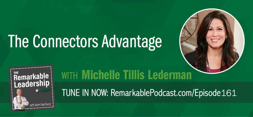 Studies show that 92% of people trust referrals and you are four times more likely to buy from someone who was referred. This makes sense to Michelle Tillis Lederman, author of The Connector's Advantage: 7 Mindsets to Grow Your Influence and Impact. In her early career, she realized that relationships are critical to your success, health, and happiness. However, this isn’t all about the warm fuzzies. Connectors have a certain way of thinking and acting that enables stronger connections. Building that skill can get us to faster, easier, and better. Michelle shares with Kevin that when leaders focus on building connections, relationships and loyalty with their teams, they impact the bottom line