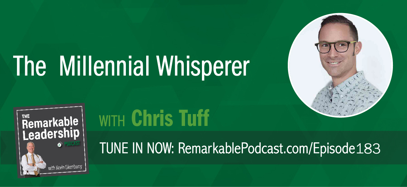 Data shows that by 2030, 75% of the workforce will be made up of individuals born between 1981-1996. We often refer to this generation as Millennials and they are often described as lazy and entitled. Chris Tuff is the author of, The Millennial Whisperer: The Practical, Profit-Focused Playbook for Working With and Motivating the World’s Largest Generation. He joins Kevin to discuss how this workforce is not different from previous generations, however because of their experiences, like when they were introduced to technology, they are requiring change. Leaders need to use millennials to become better equipped for the future; to make those changes that will lead to the future success of the organization.